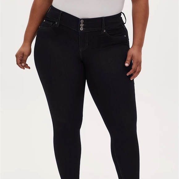 torrid Denim - Torrid Super Stretch Dark Wash Super Skinny Jegging Jeans Pants sz 10T 10 Tall